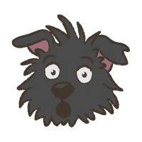 Cartoon Dog Sticker