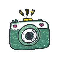 Photo Camera Sticker by Kazouvakanties