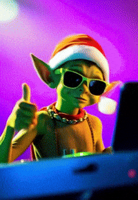 Pincel_app dance party christmas cool GIF