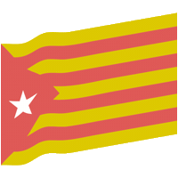 primariesg flag catalunya catalonia granollers Sticker