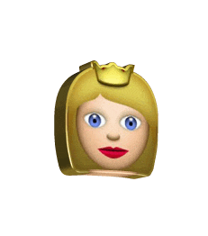 emoji princess STICKER by AnimatedText