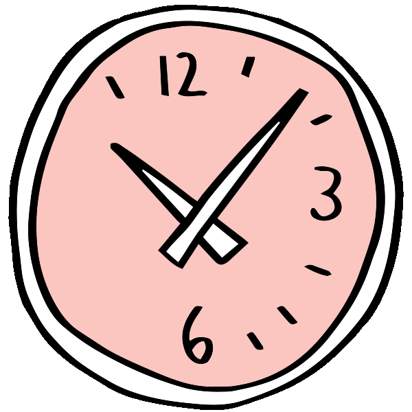 Watch Clock Sticker by Abiby