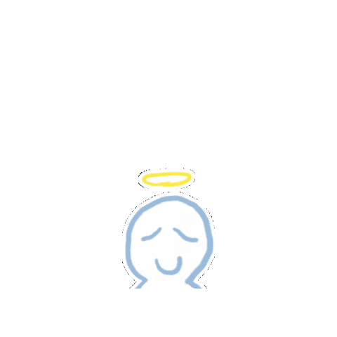 LoyGubTer giphygifmaker happiness angel 幸福 Sticker