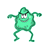 cepilloman bacterias cepilloman placabacteriana bacterin Sticker