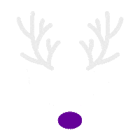 Rudolph The Red-Nosed Reindeer Art Sticker by W3B