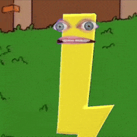 Homer Lightning GIF