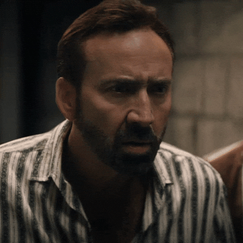 Nicolas Cage Hämmentynyt GIF by Nordisk Film Finland
