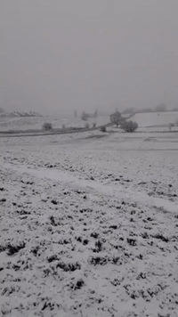 Weather Warnings Issued After Snow Falls Across Worcestershire, England