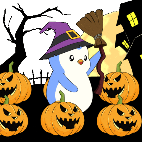 Trick Or Treat Halloween GIF by Pudgy Penguins
