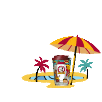 Summer Beach Sticker by Mikel Coffee Company