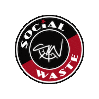 SocialWaste logo hip hop hiphop socialwaste Sticker