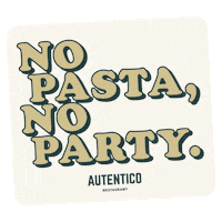autenticorestaurant party food restaurant pasta Sticker