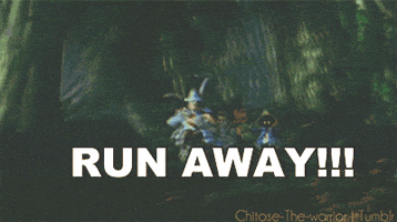 run away final fantasy GIF