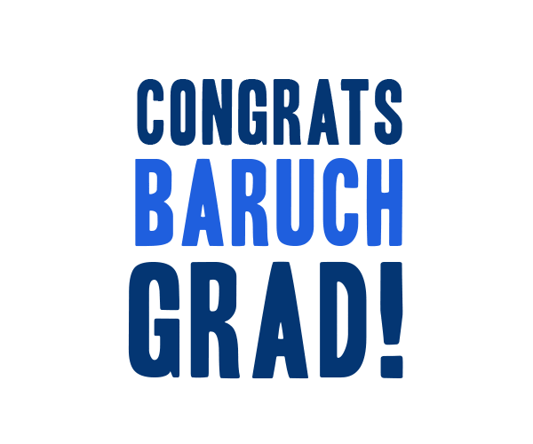BaruchCollege giphyupload graduation graduate commencement Sticker