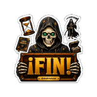 Halloween Skull Sticker
