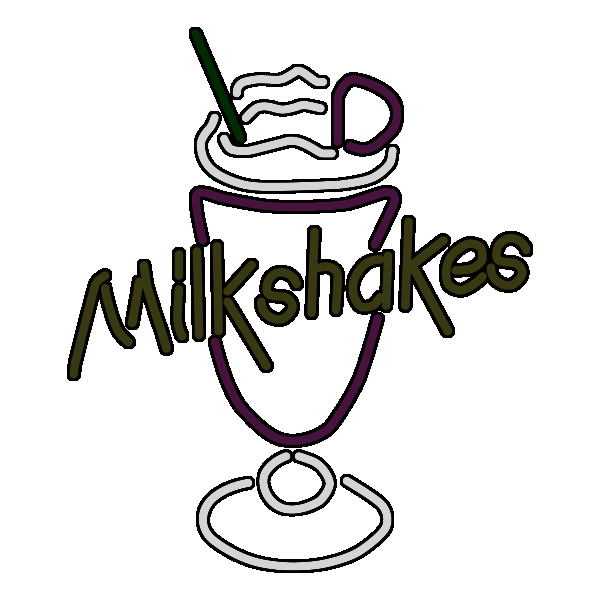 bcdairy food retro yummy neon Sticker