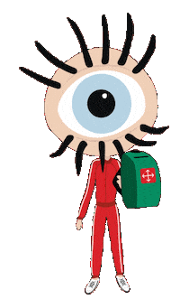 Eye See You Sticker by Stichting Melanoom