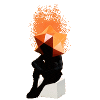 Star Think Sticker by David Kims