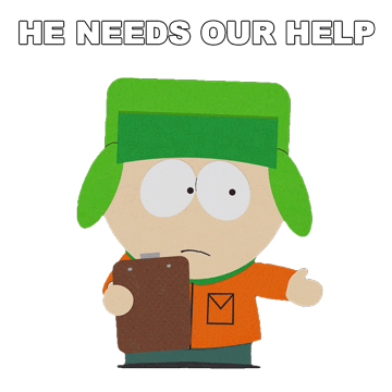 Kyle Broflovski Help Sticker by South Park