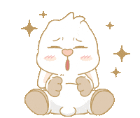 Bunny 開心 Sticker by EVANS艾特兔