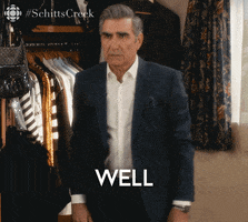 Schitt's Creek gif. Eugene Levy as Johnny stands next to Moira's closet in the motel. He steps forward slightly and gives a "go ahead" motion with his arm. "Well...then...have fun," he says stiltedly, which appears as text.