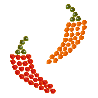 candy orange Sticker by Gushers