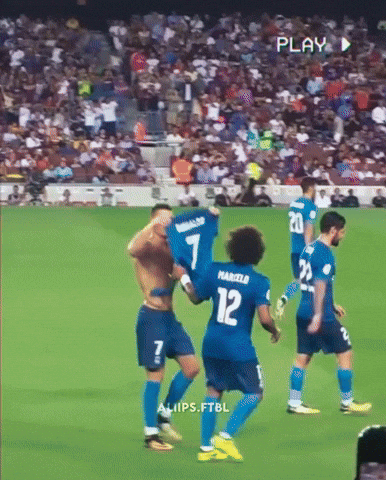 Cristiano Ronaldo Vs Barcelona GIF