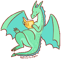 Dragon Books Sticker by Azbooka-Atticus