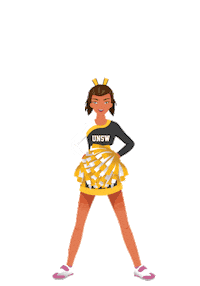 cheer warriors Sticker by unsw