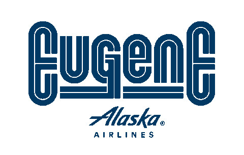 Travel Eugene Sticker by Alaska Airlines
