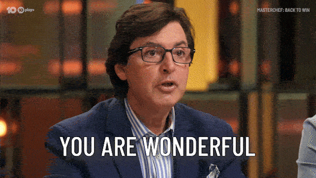 Judge You Are Wonderful GIF by MasterChefAU