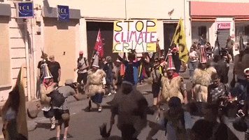 protests g7 g7 protests stop climate crime GIF