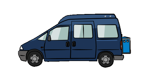 Campervan Driving Sticker by The Upcycling Camper