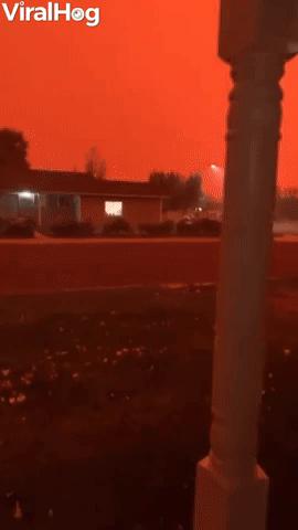 Caldor Fire Darkens Nevada Sky