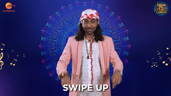 Celebration Swipe Up GIF by Indian Pro Music League Official