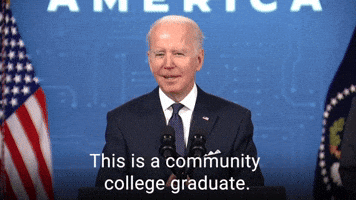 This is a community college graduate.
