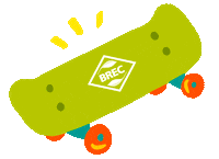 Baton Rouge Skateboard Sticker by BREC Parks