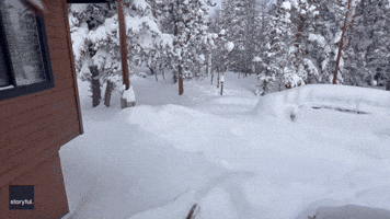 Teenager Jumps into Deep Snow as Winter Storm Buries Colorado