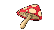 Sparkle Mushroom Sticker by DILLON