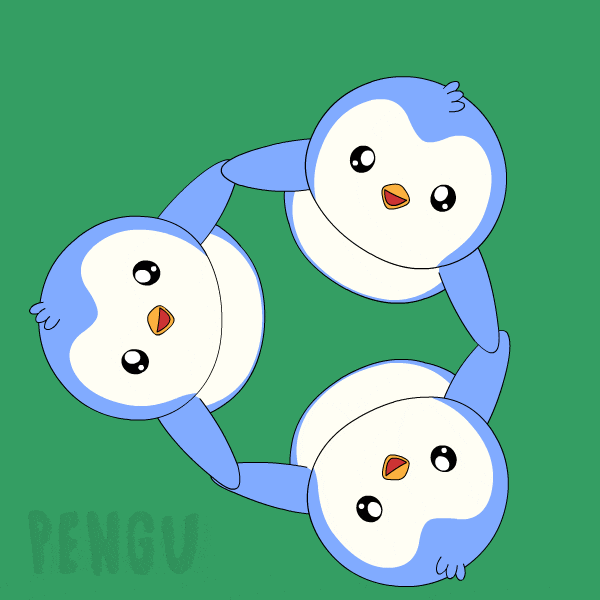 Friends Playing GIF by Pudgy Penguins