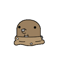 Groundhog Day Peek Sticker