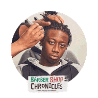 barber shop hair Sticker by National Theatre