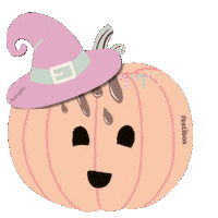 Halloween Pumpkin Sticker by Festibox