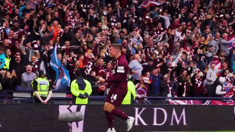 Celebrate Hearts Fc GIF by Heart of Midlothian