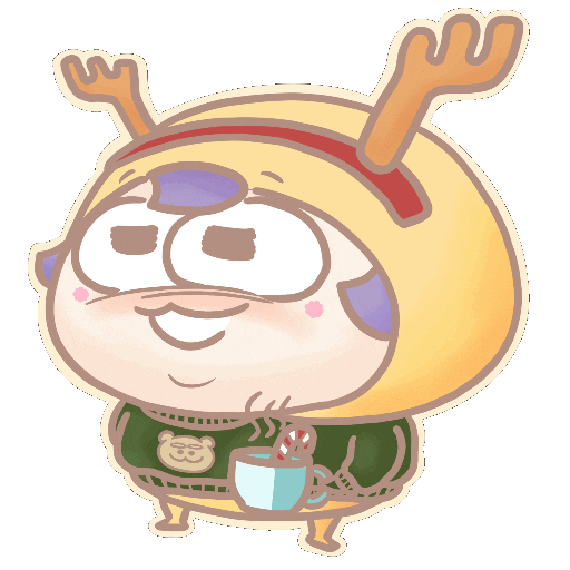 Christmas Coffee Sticker