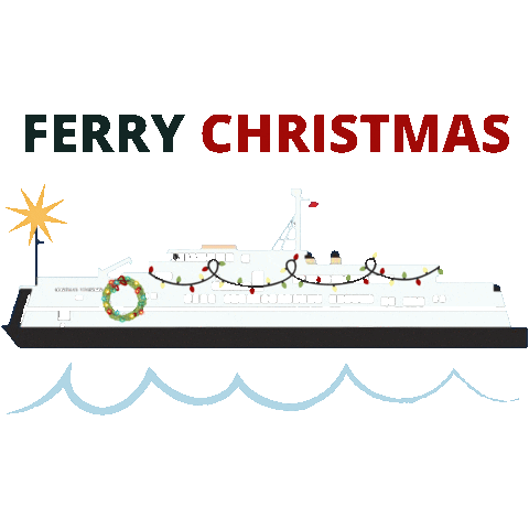 Christmas Sticker by Shorelines Illustrated