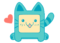 Happy In Love Sticker by Blue wolf