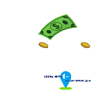 LocalwithG cash local virginia glenda Sticker