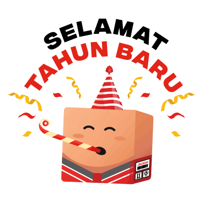 Happy New Year Christmas Sticker by JDL Express Indonesia