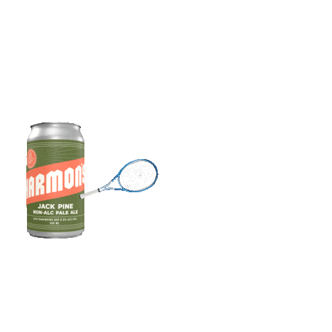 Dry January Tennis Sticker by Harmon's Non-Alc Craft Beer